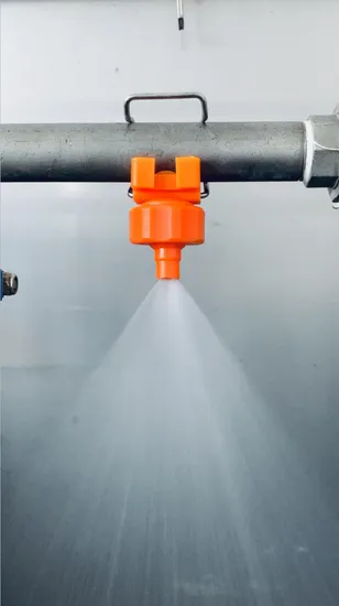 PP Adjustable Ball Flat Fan Spray Clamp Spraying Nozzle for Water Cleaning